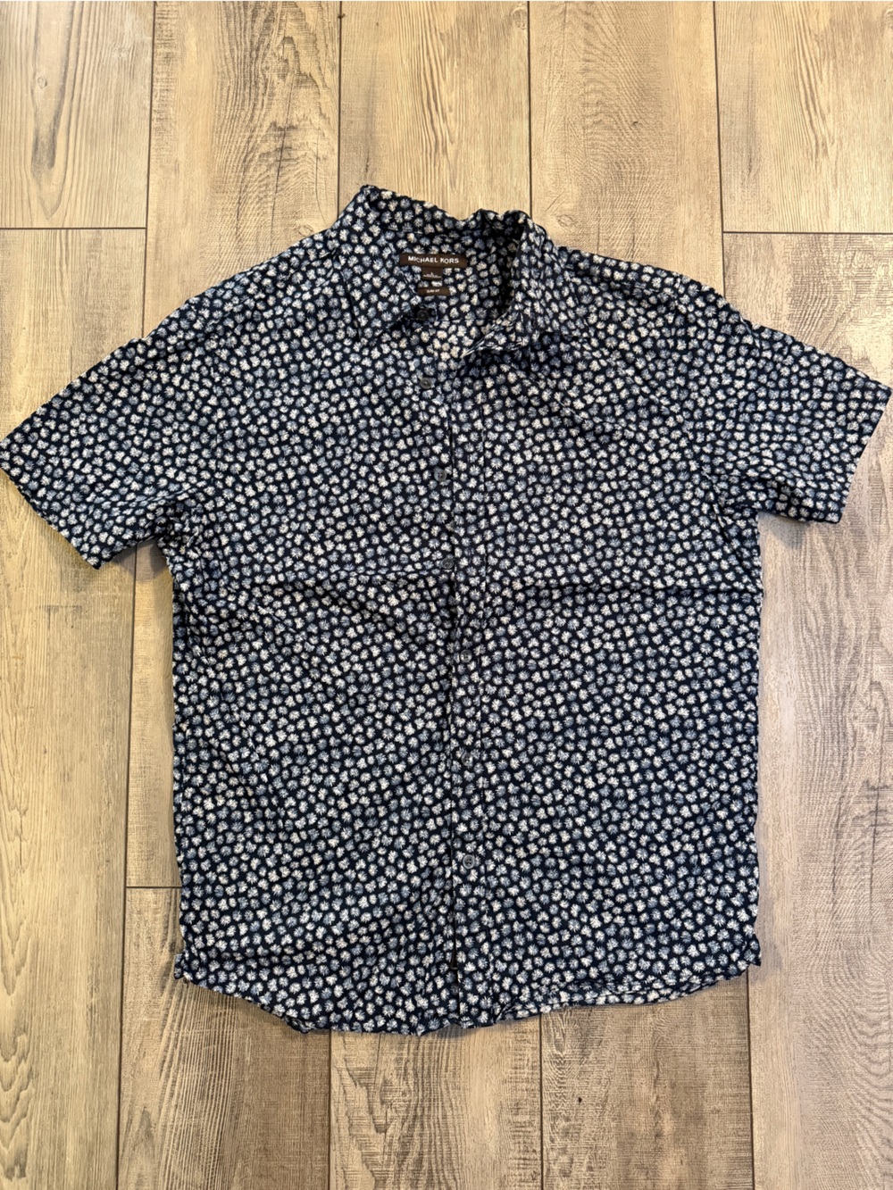 Michael Kors Navy Floral Short-Sleeve Sleep Chemise